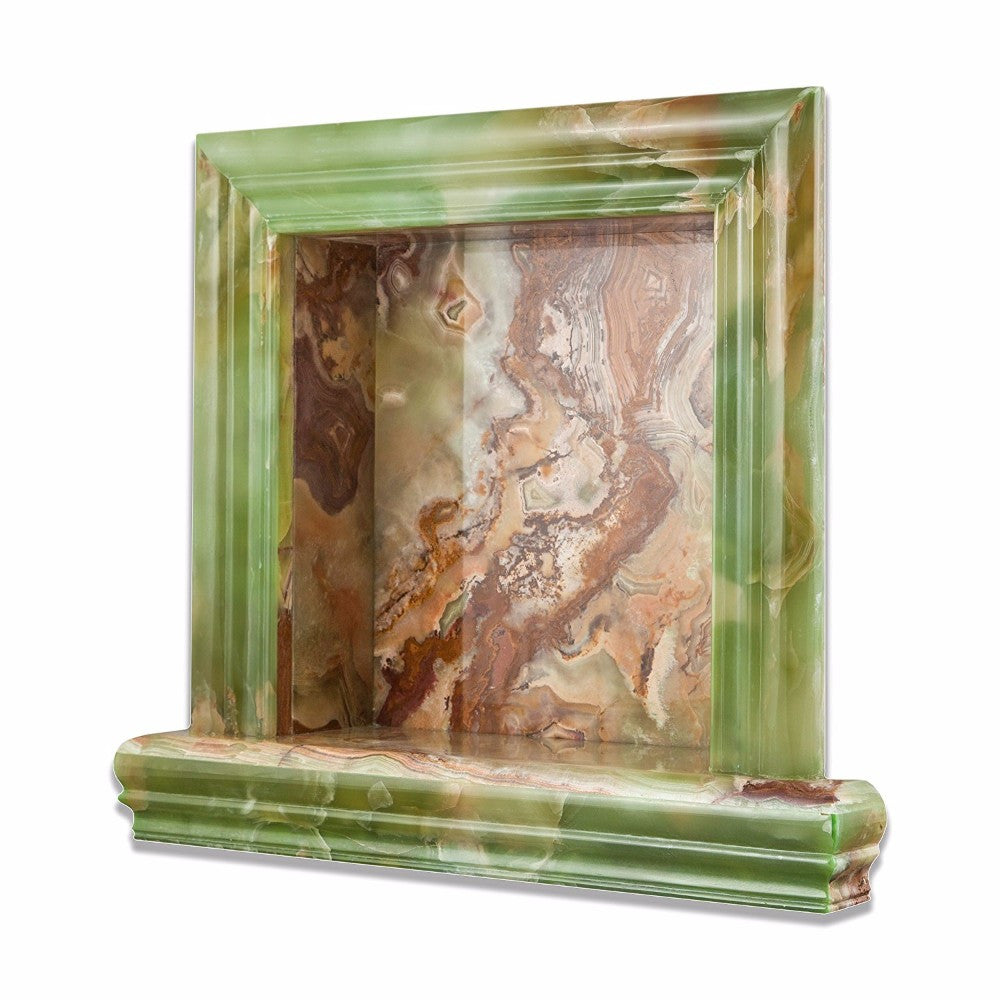 Green Onyx Shower Niche Polished - Small