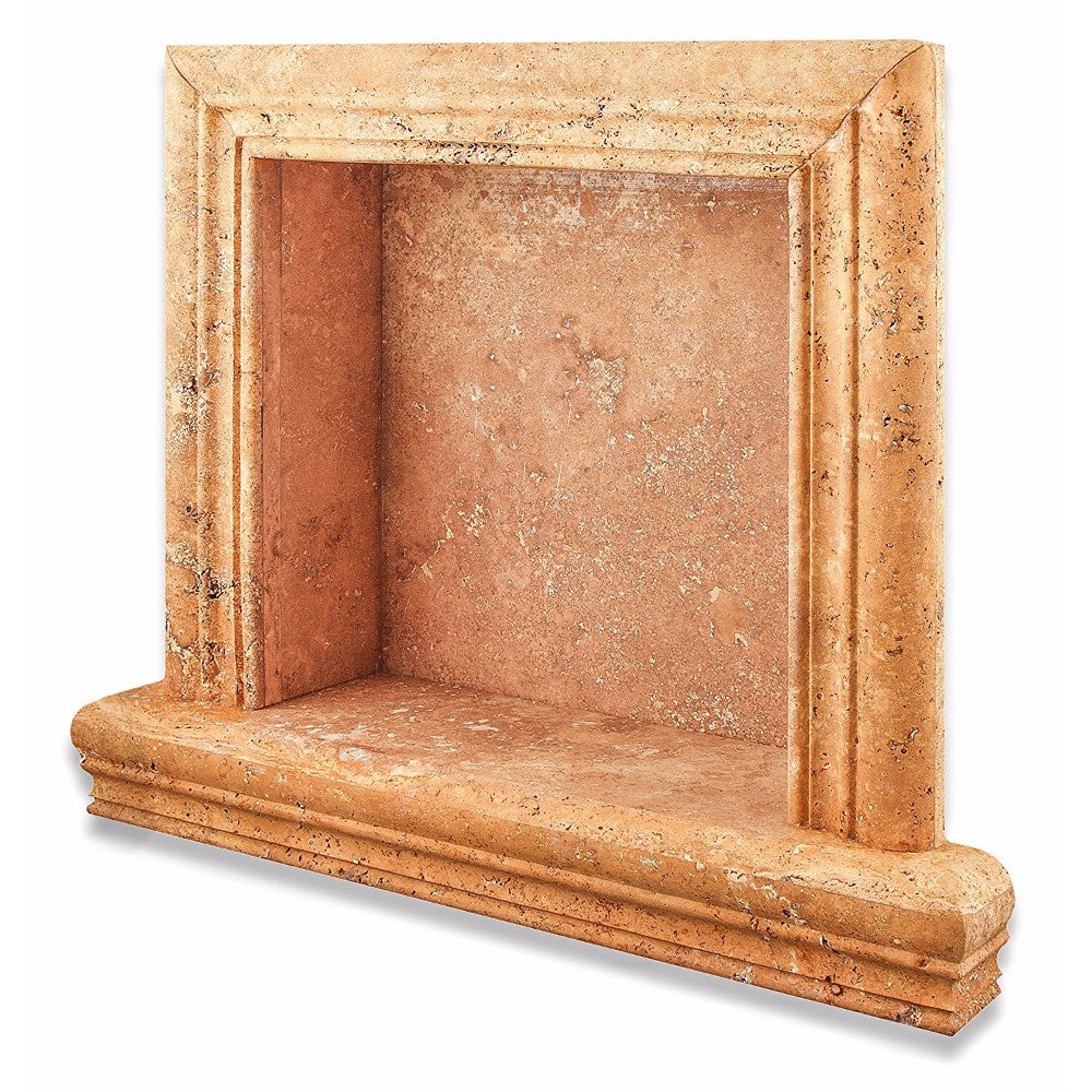 Gold Travertine Shower Niche Honed - Small