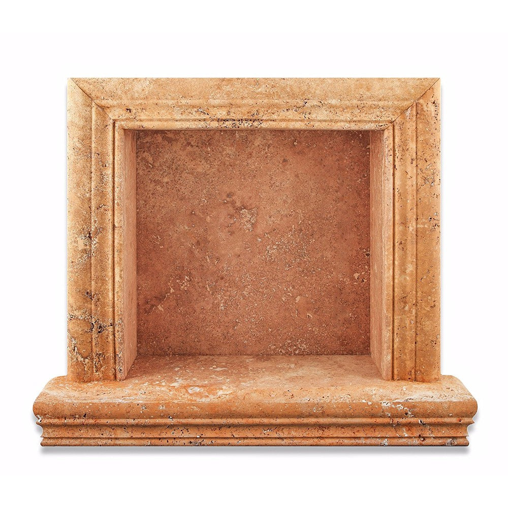 Gold Travertine Shower Niche Honed - Small