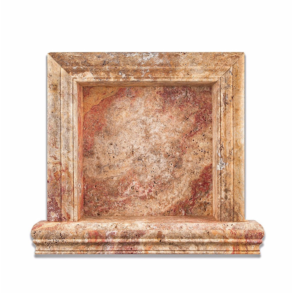 Scabos Travertine Shower Niche Honed - Small