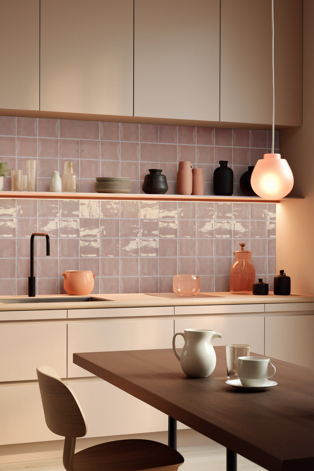 Balance Rosa Ceramic Tile – room scene