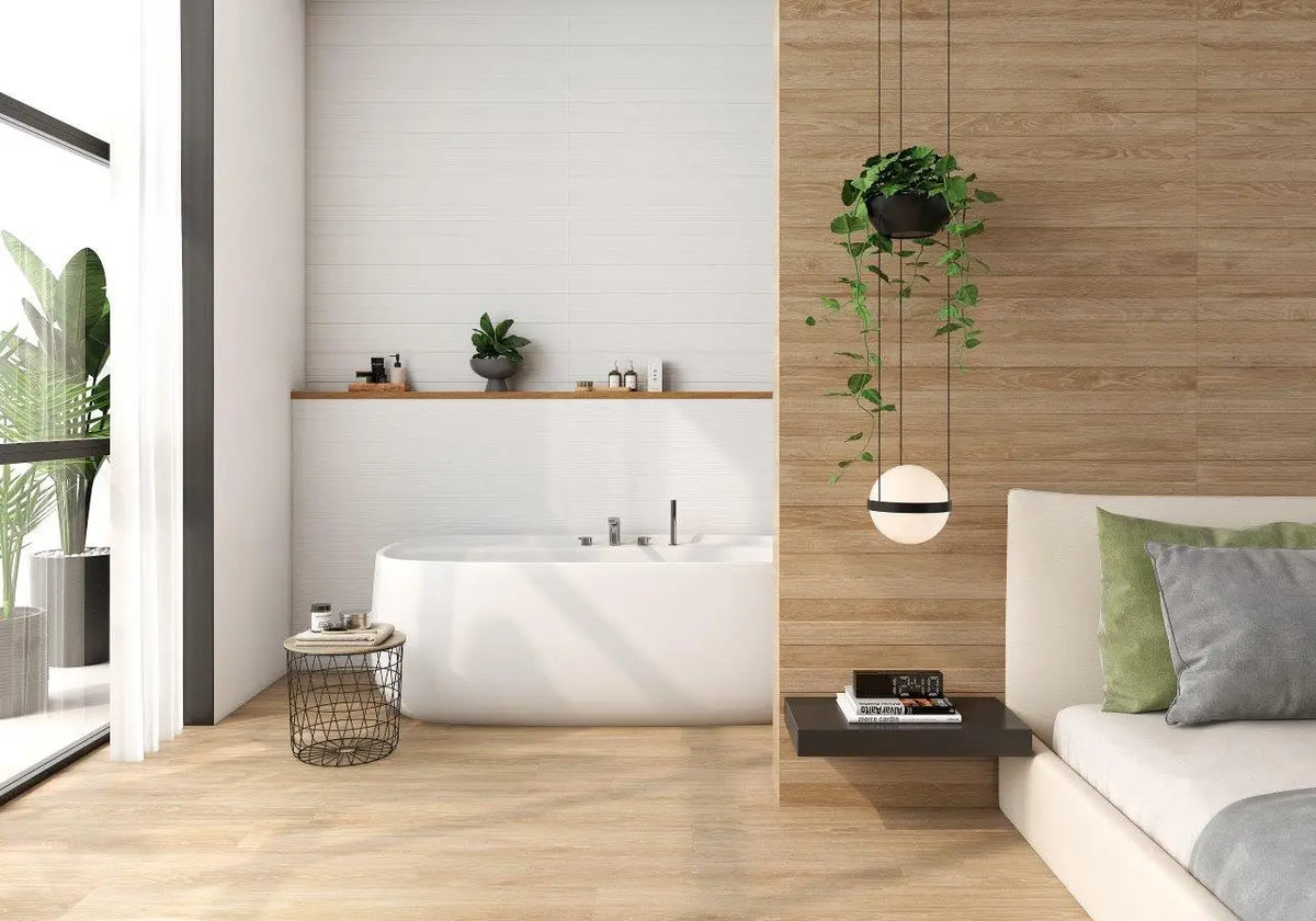 Abbey Roble Porcelain Tile – room scene
