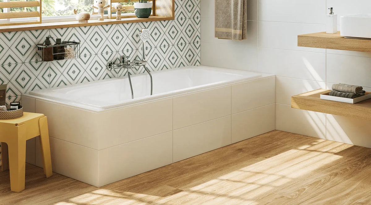 Abbey Roble Porcelain Tile – room scene