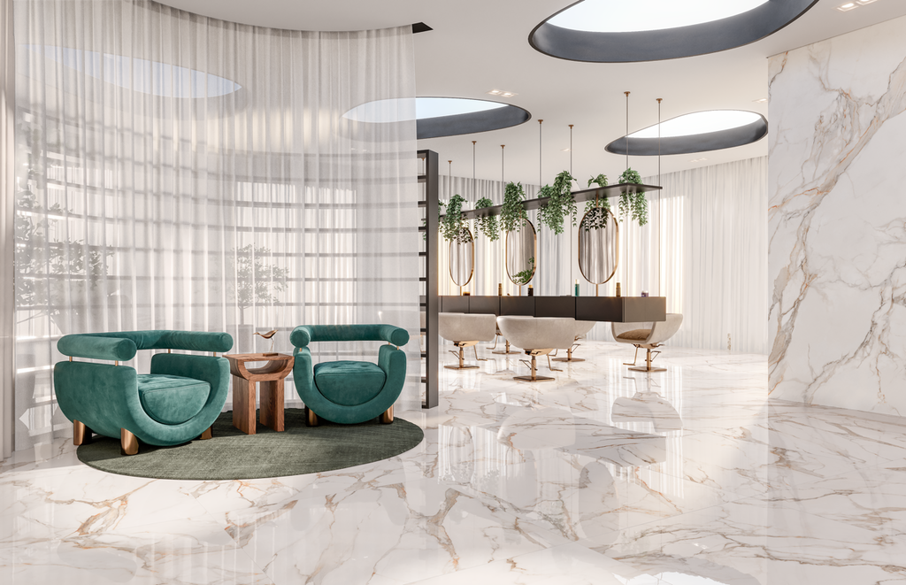 Calacatta Oro Porcelain Tile – room scene