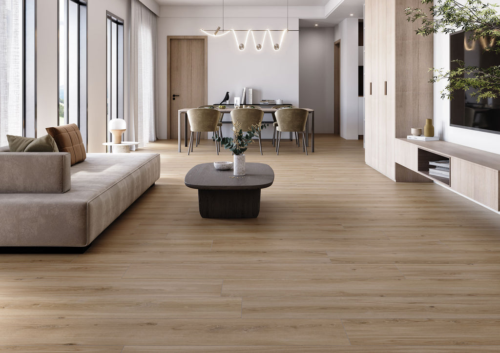 Lagom Natural Porcelain Tile – room scene