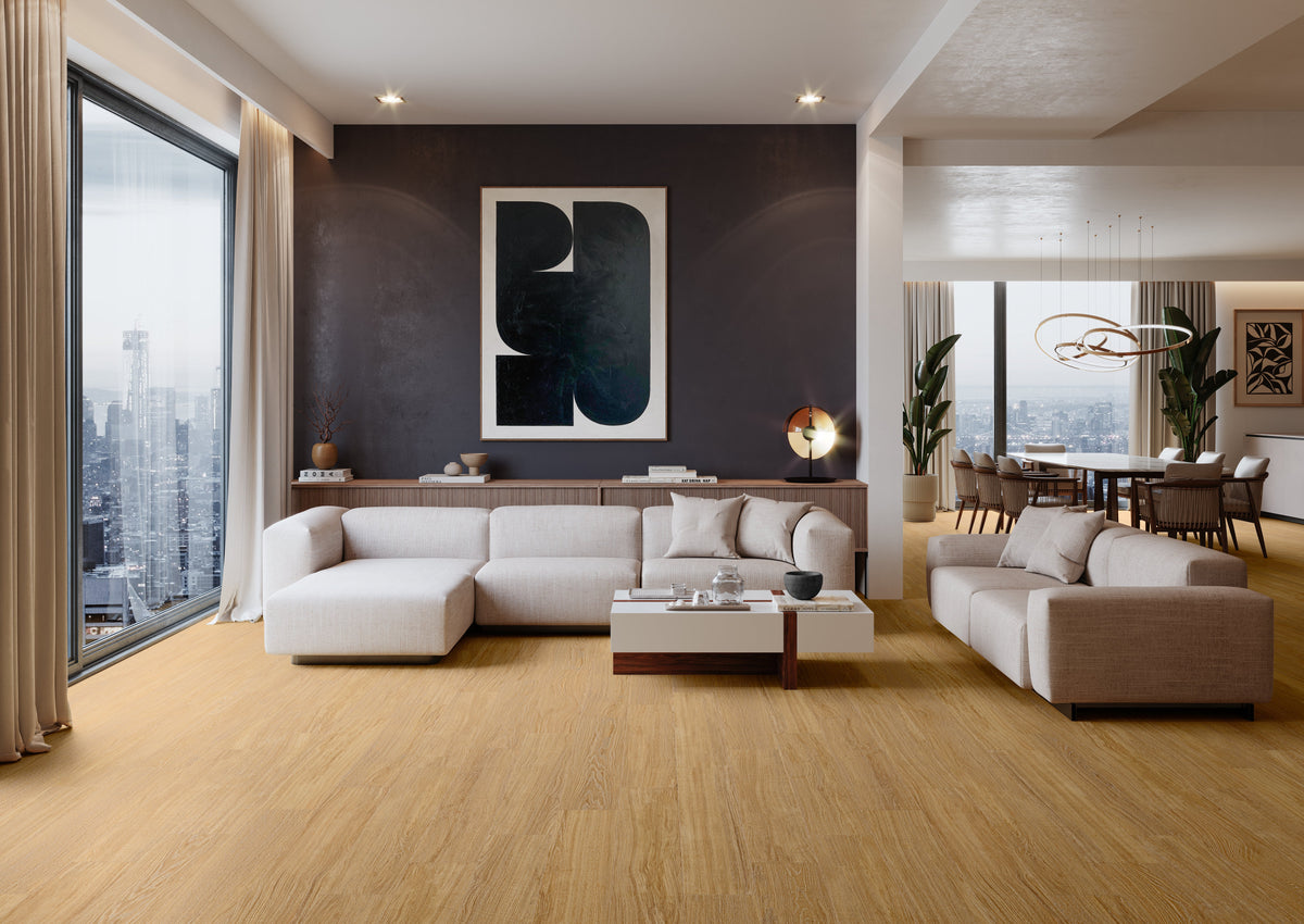 Wabi Redwood Porcelain Tile – room scene