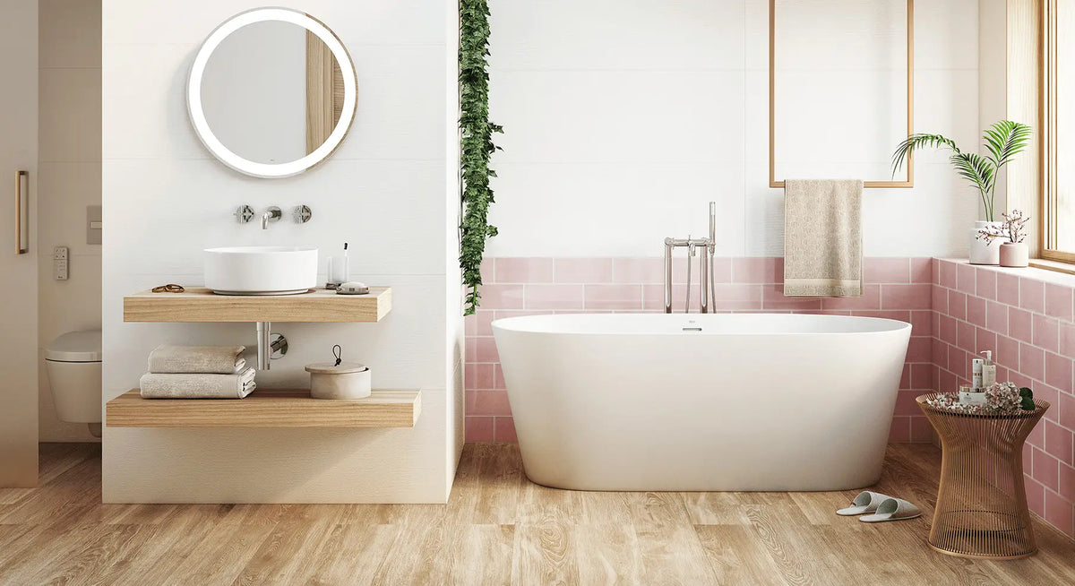 Abbey Roble Porcelain Tile – room scene