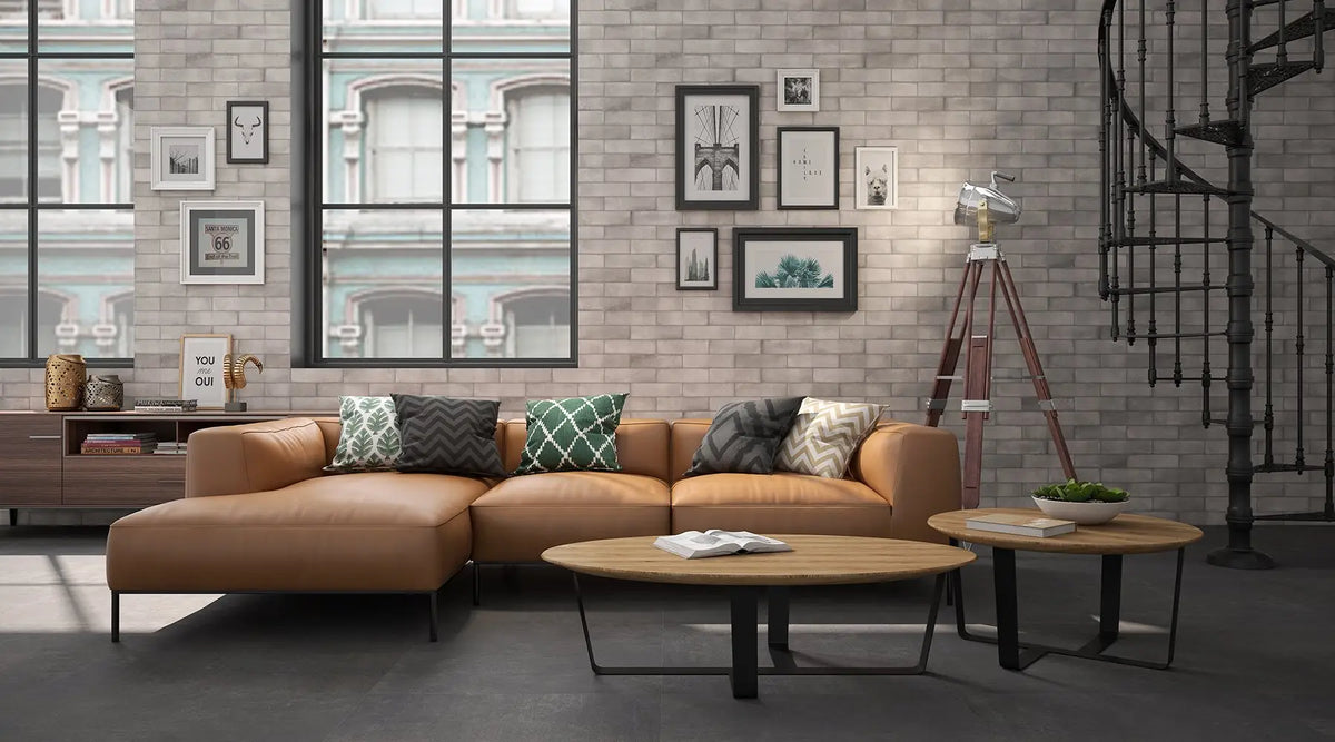 Brickell Blanco Ceramic Wall Tile – room scene
