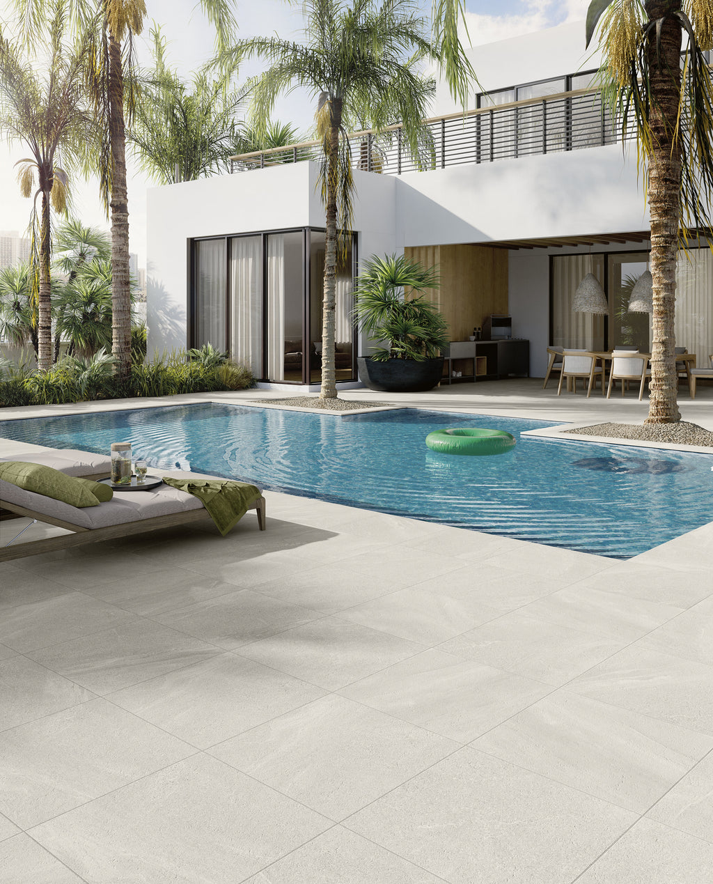Boston White Porcelain Tile – room scene