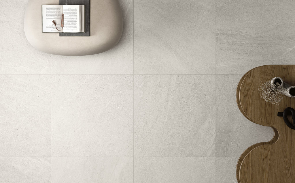 Boston White Porcelain Tile – room scene