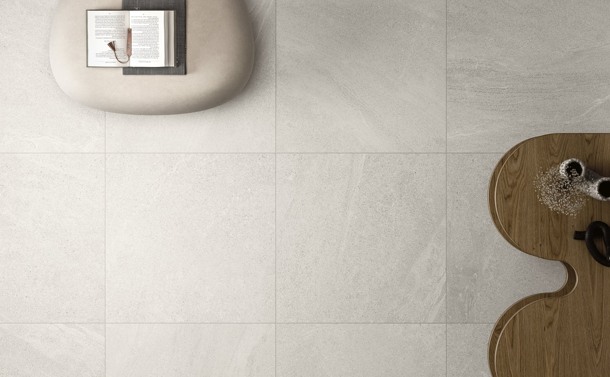 Boston White Porcelain Tile – room scene