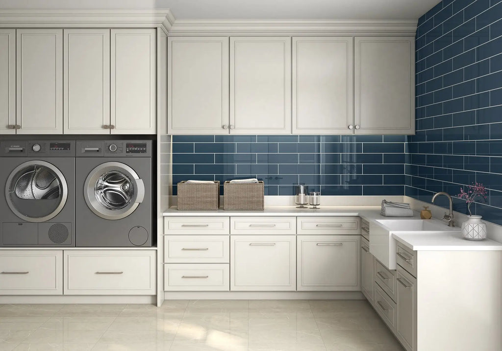 Color Collection Deep Blue Ceramic Wall Tile – room scene