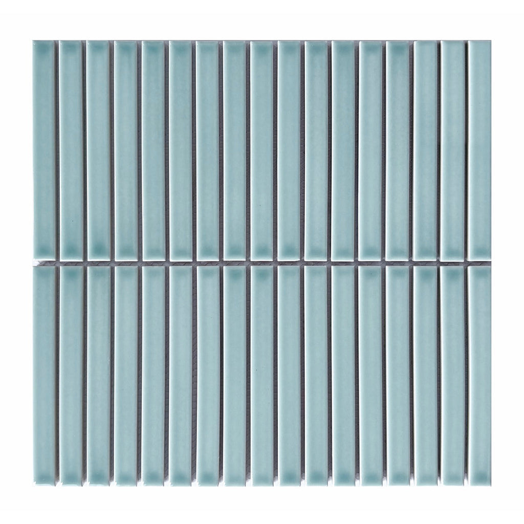 CC Mosaics Plus Celest Stacked Porcelain Mosaic Tile