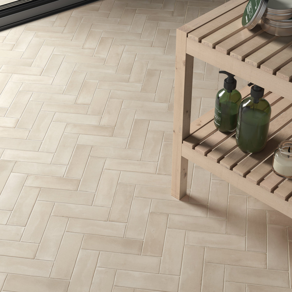 Soco Beige Porcelain Tile – room scene