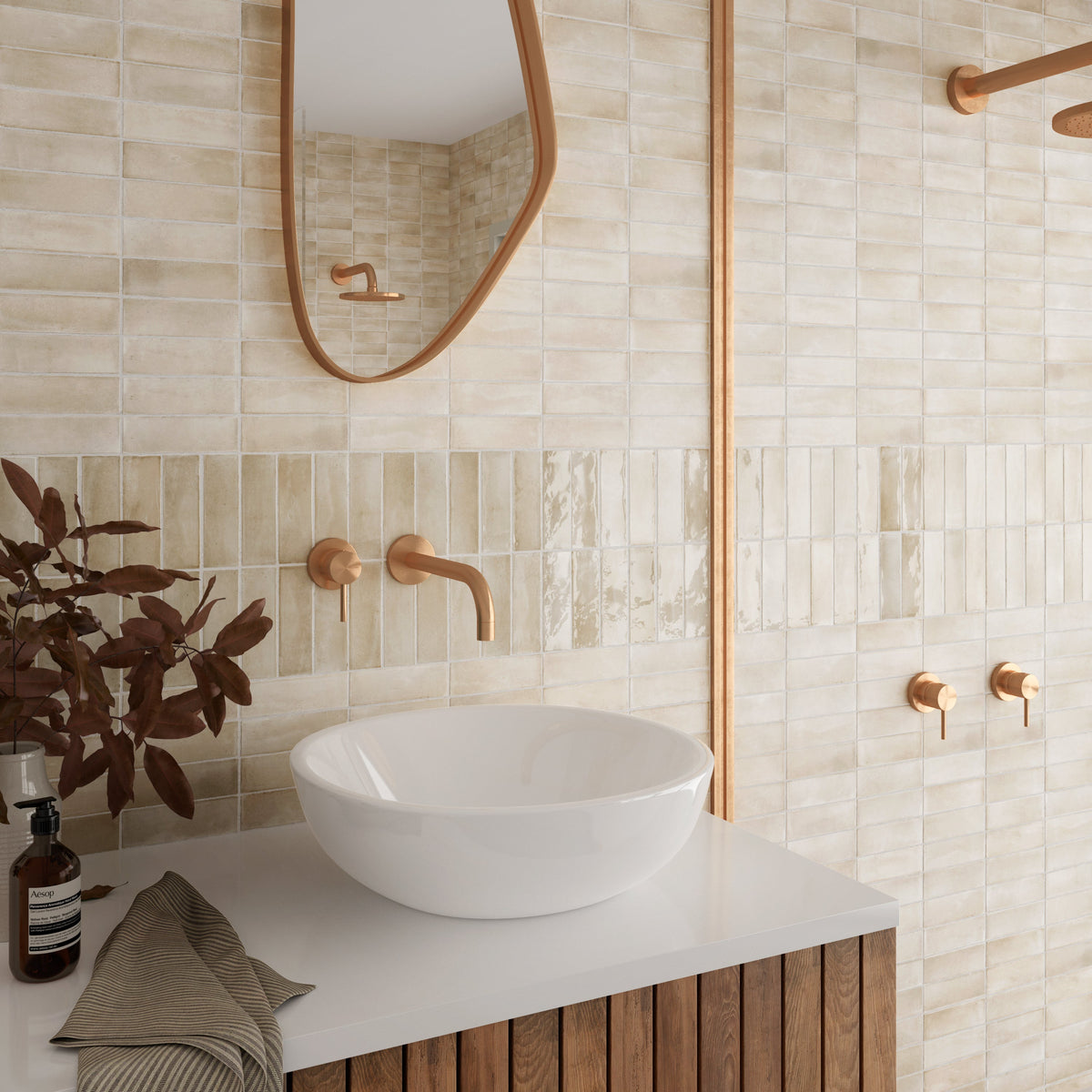 Soco Beige Porcelain Tile – room scene