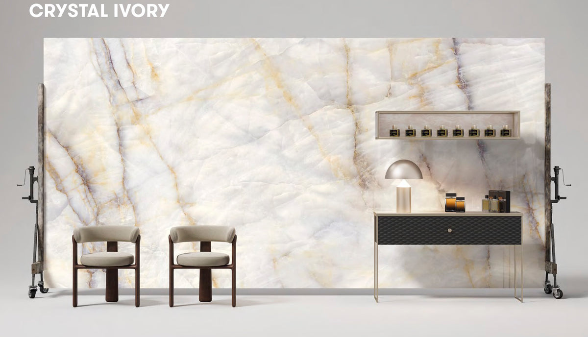 Crystal Ivory Porcelain Slab