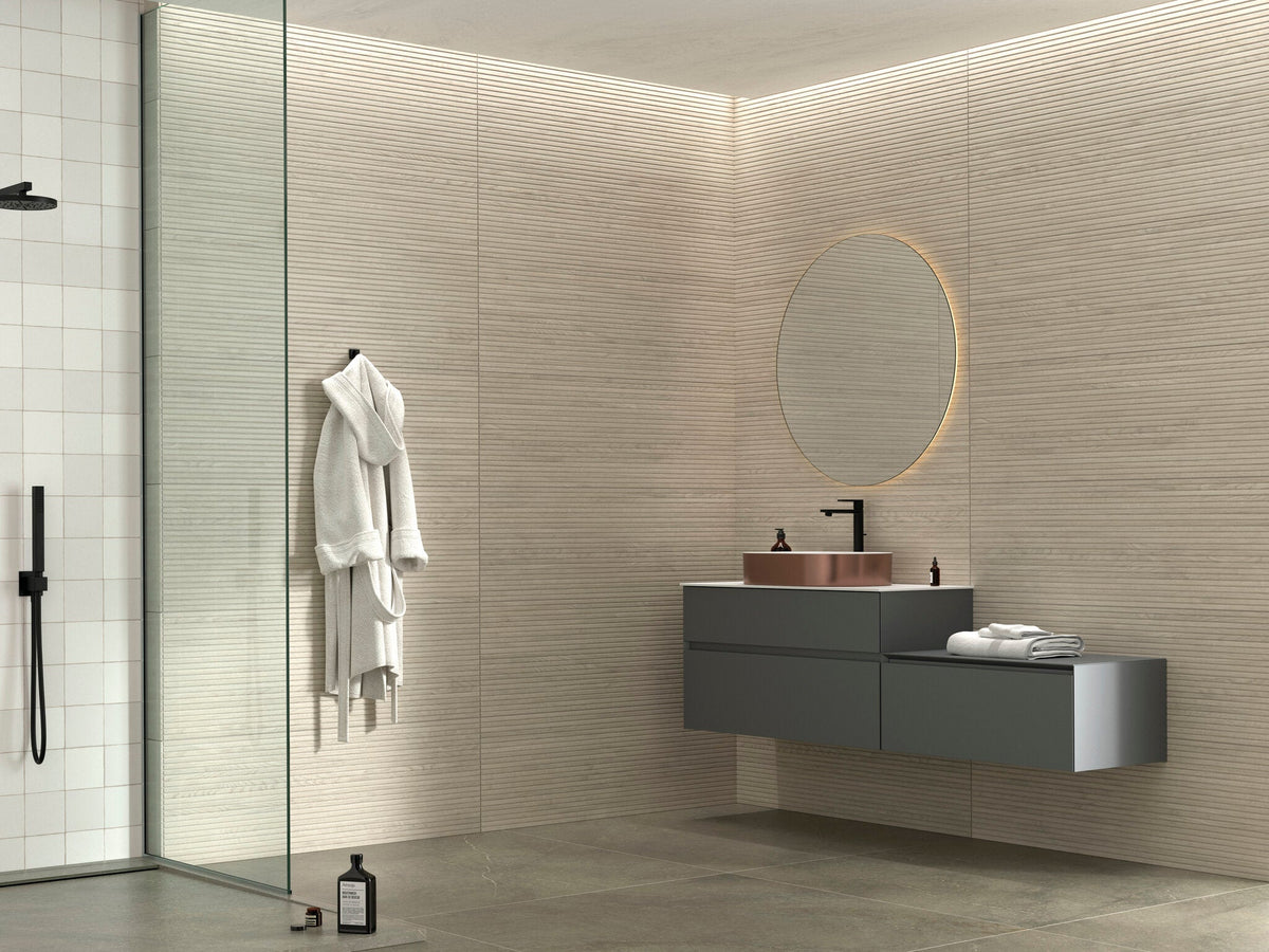 Dash Maple Ceramic Tile – room scene