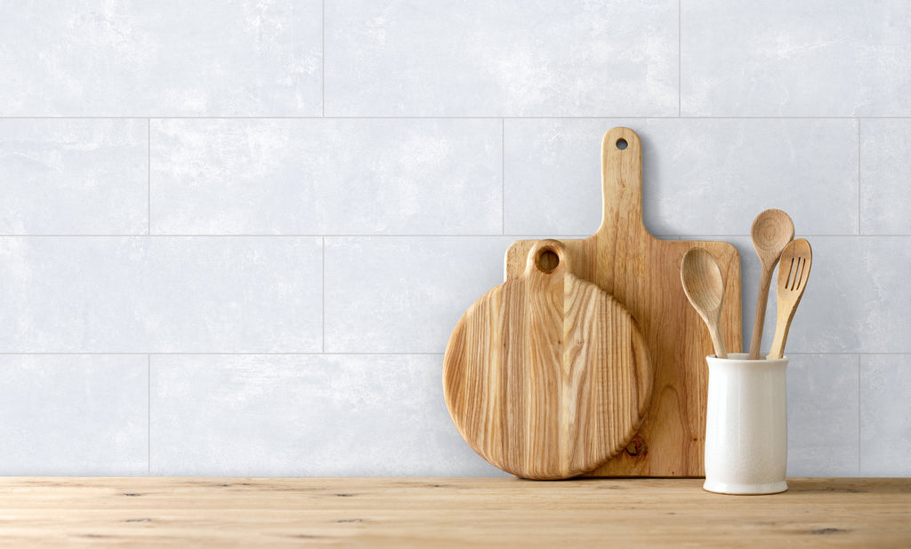 Essential White Porcelain Tile – room scene