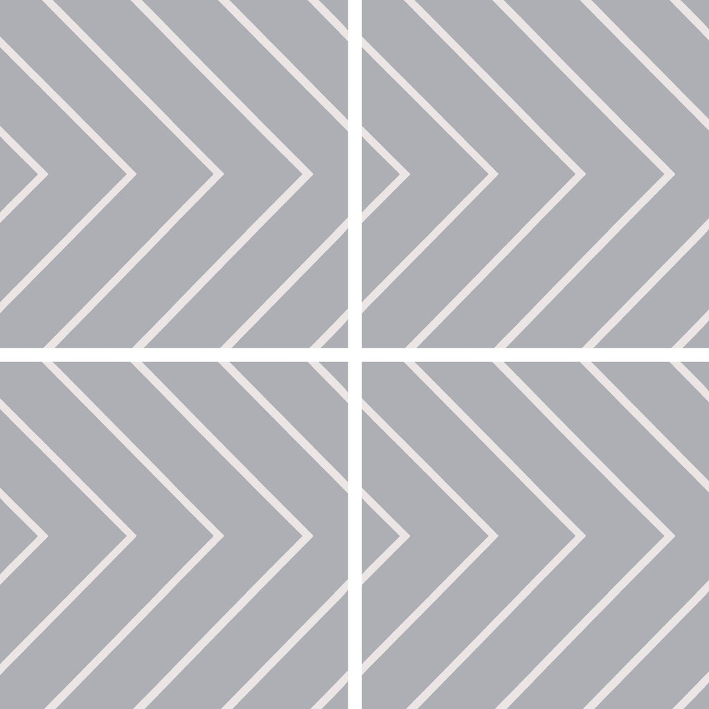 Studio Grey with White Lines Porcelain Tile – single tile