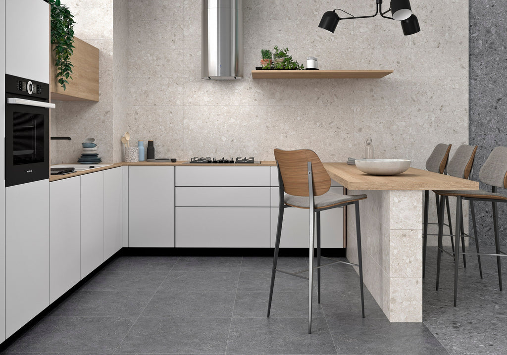 Flodsten Artic Porcelain Tile – room scene