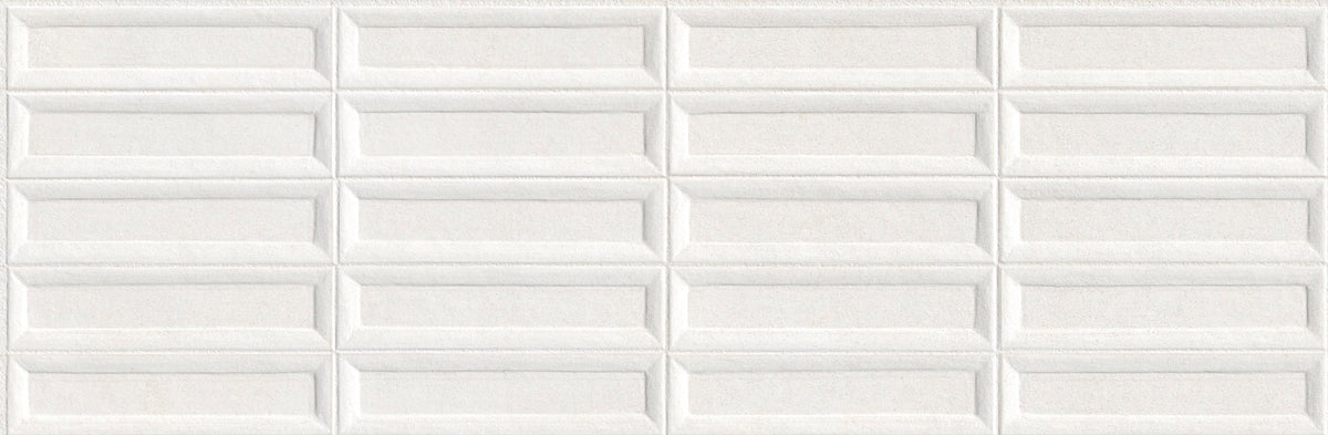 Haven White Ceramic Tile – room scene