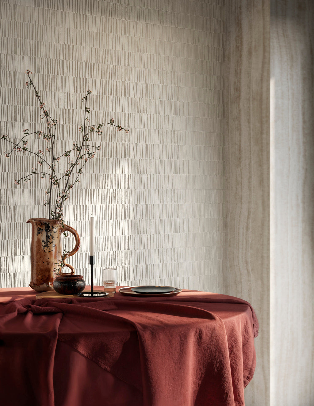 Haven Ivory Ceramic Tile – room scene