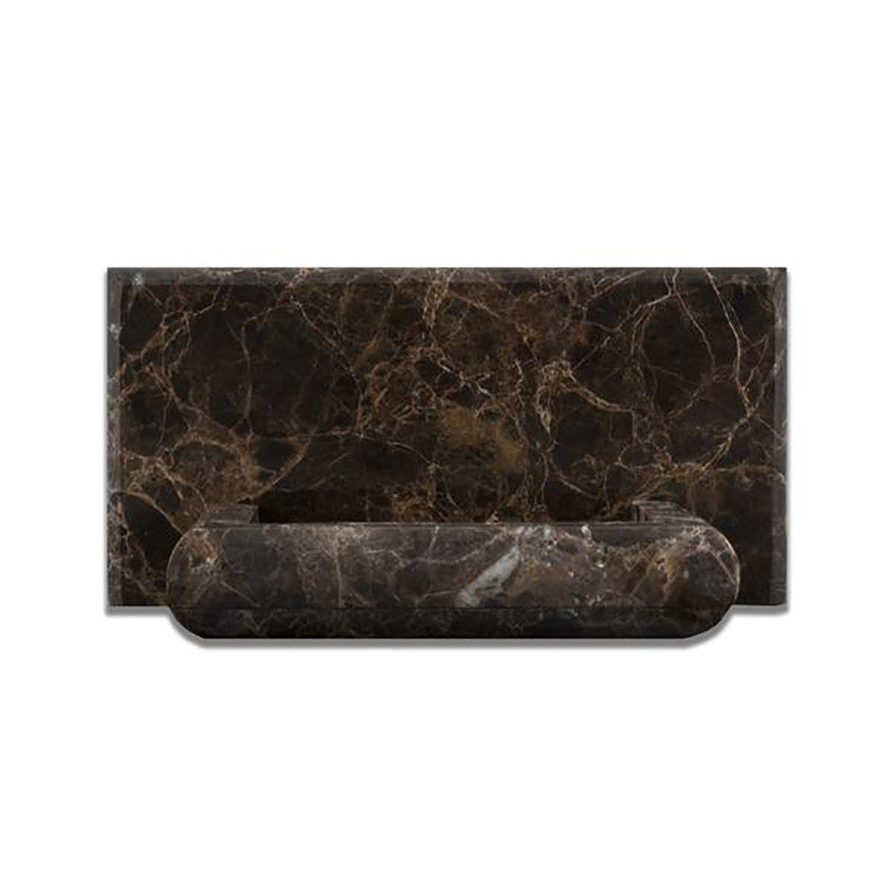 Emperador Dark Marble Soap Holder - Polished