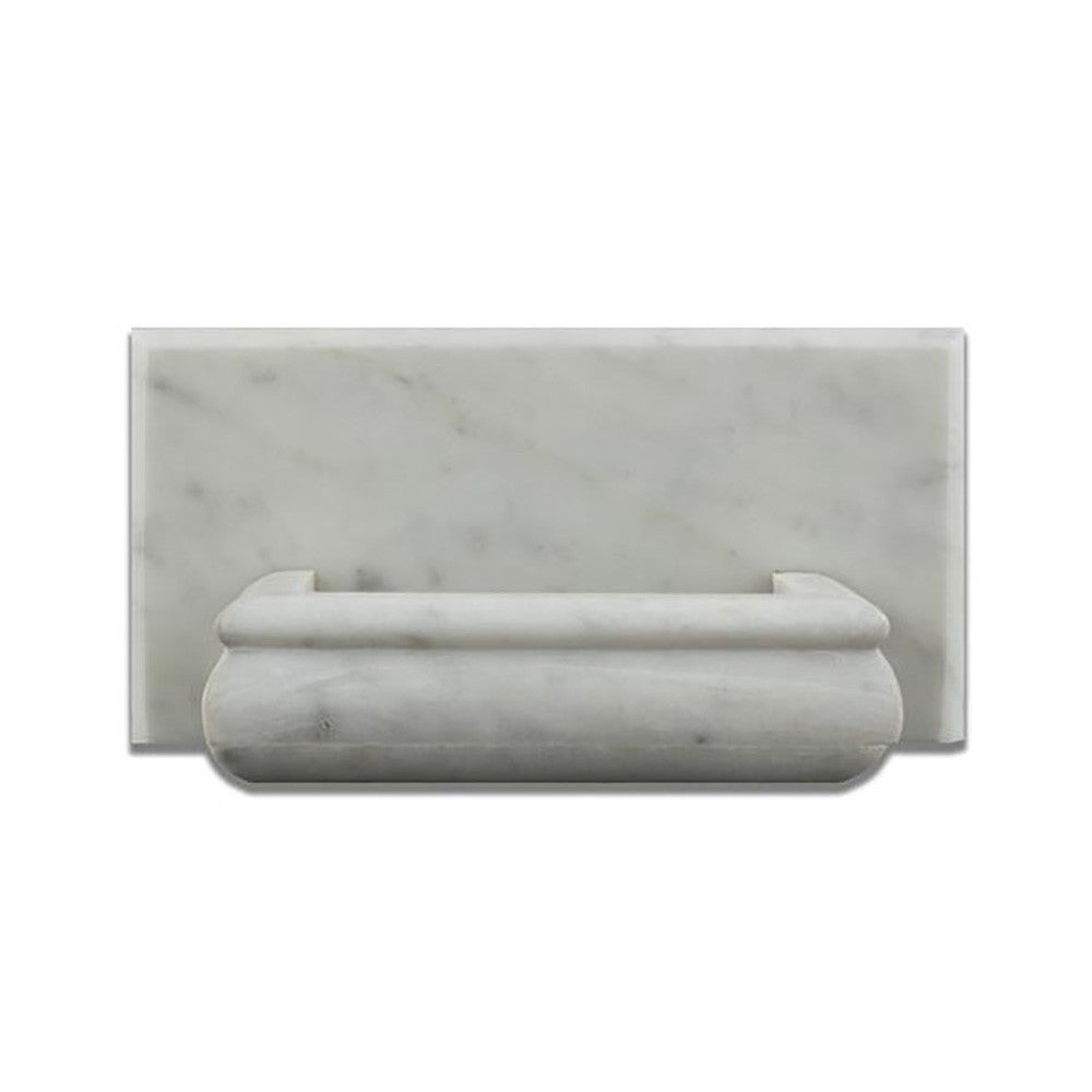 Bianco Carrara Marble Soap Holder - Polished