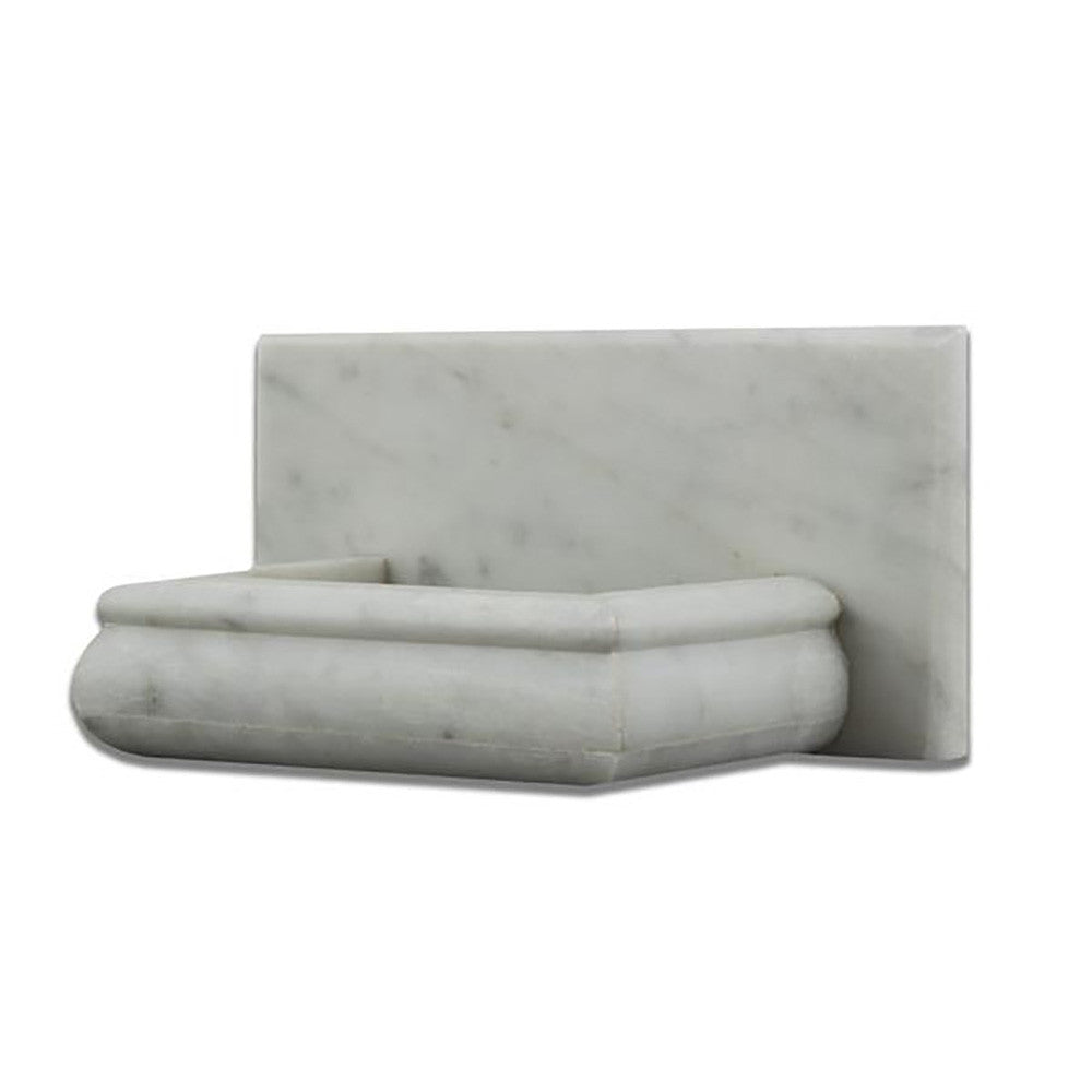 Bianco Carrara Marble Soap Holder - Polished