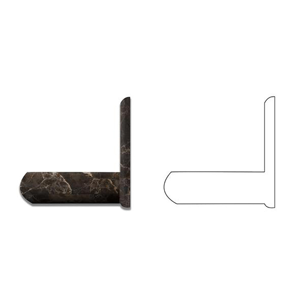 Emperador Dark Marble Soap Holder - Polished