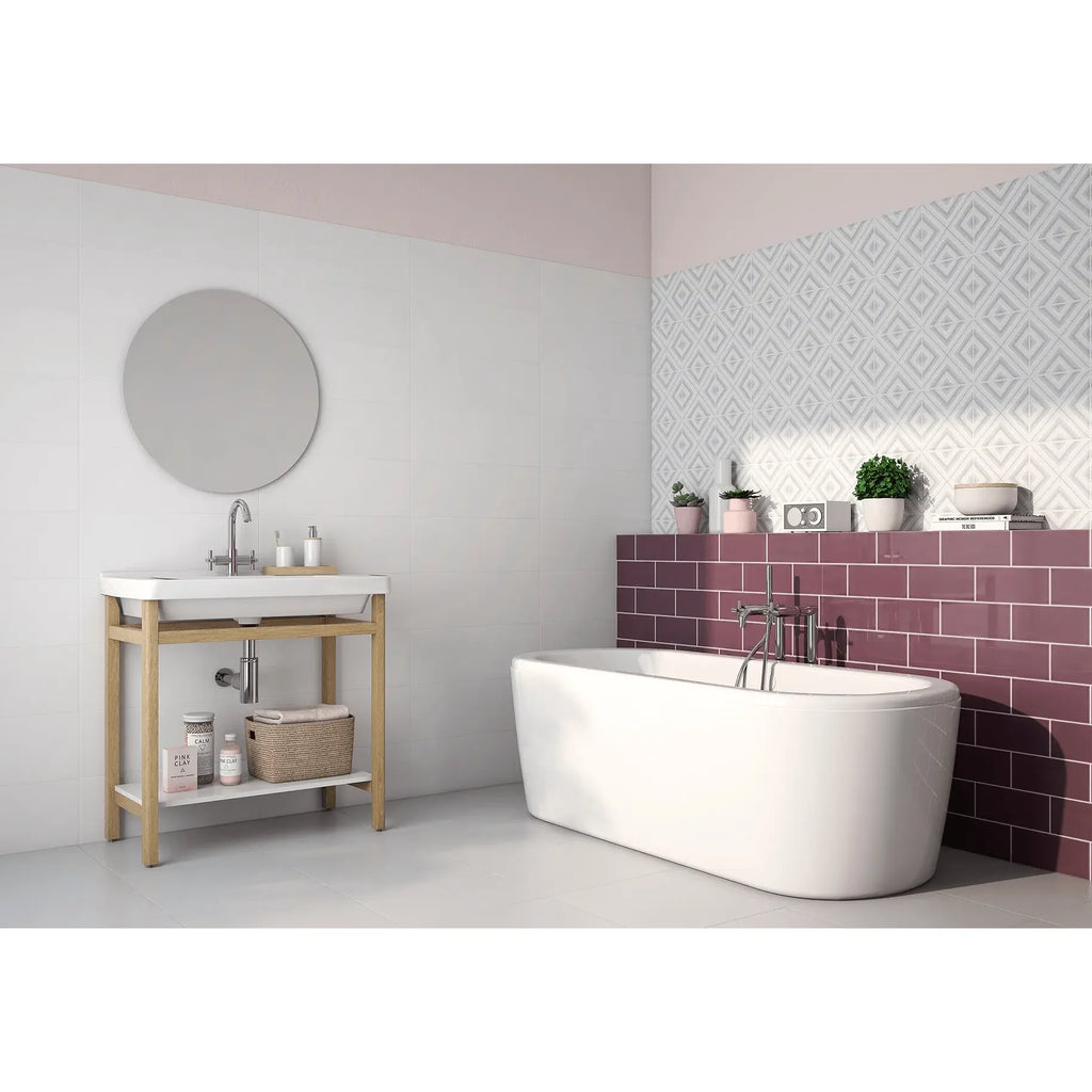 Joy Burgundy Ceramic Wall Tile