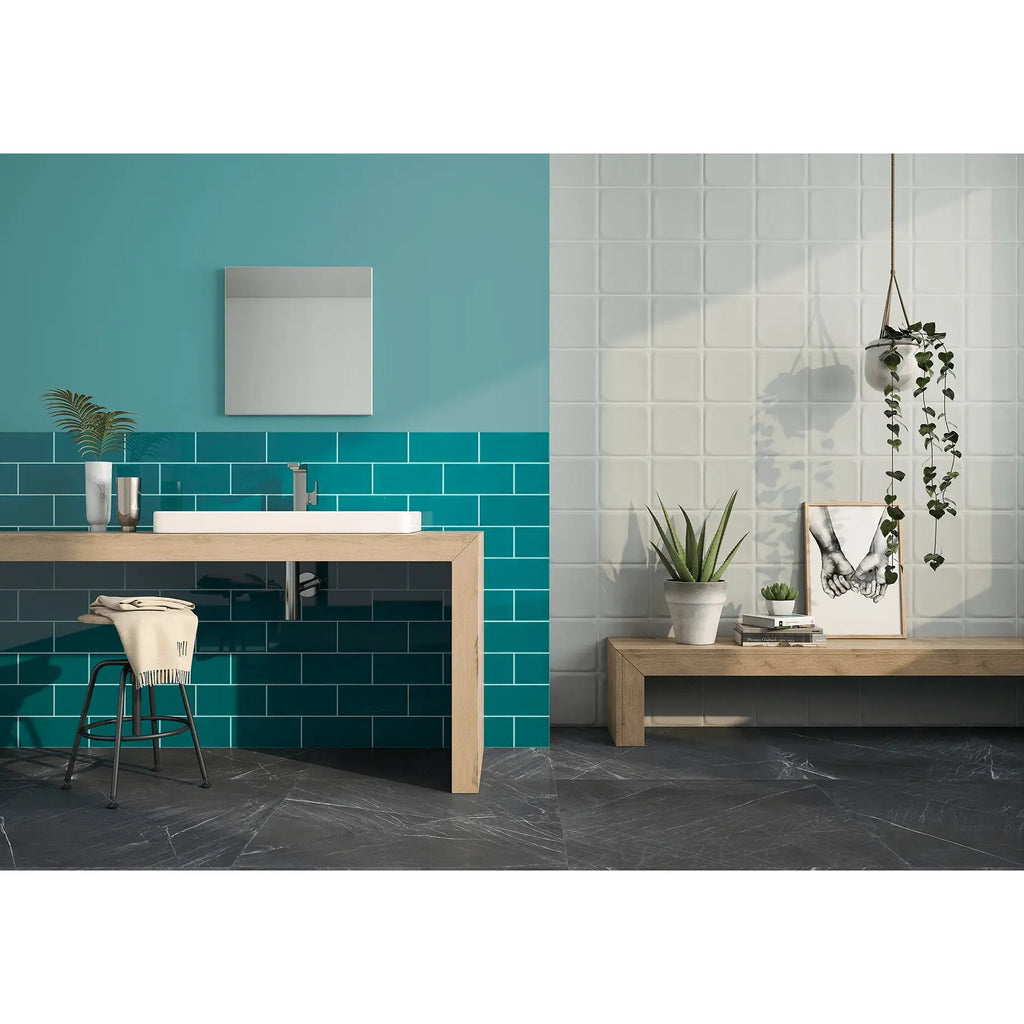 Joy Peacock Green Ceramic Wall Tile
