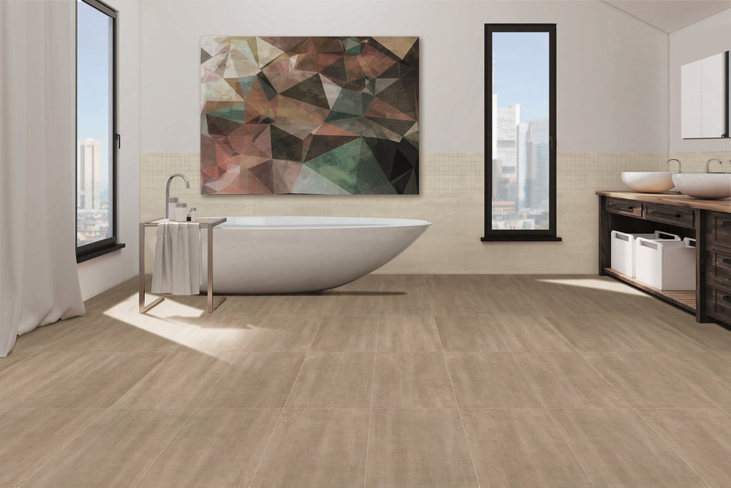 Legacy Taupe Porcelain Tile – room scene