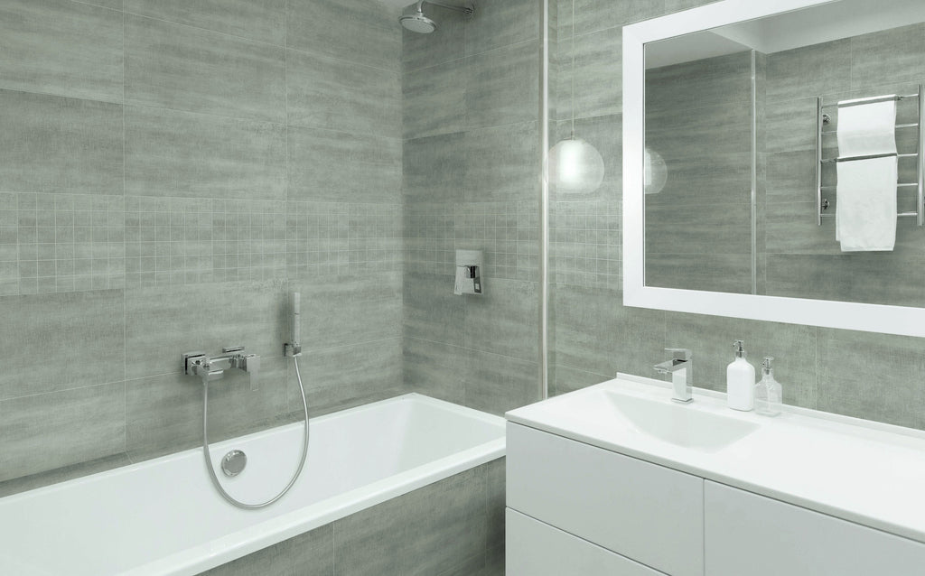 Legacy Grey Porcelain Tile – room scene