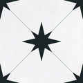 Starburst Llevant Black Porcelain Tile