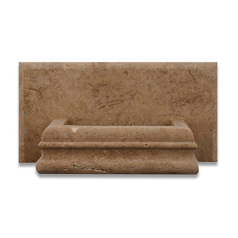 Noce Travertine Soap Holder - Honed