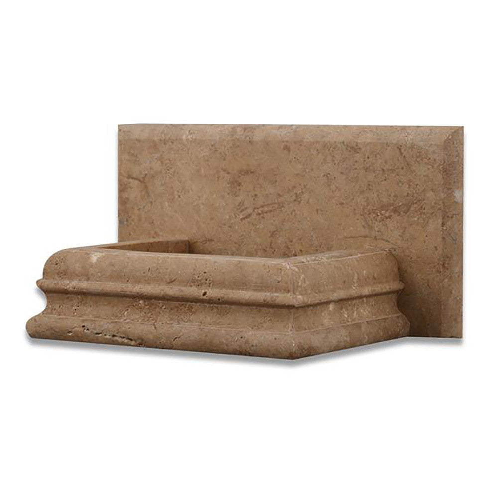 Noce Travertine Soap Holder - Honed