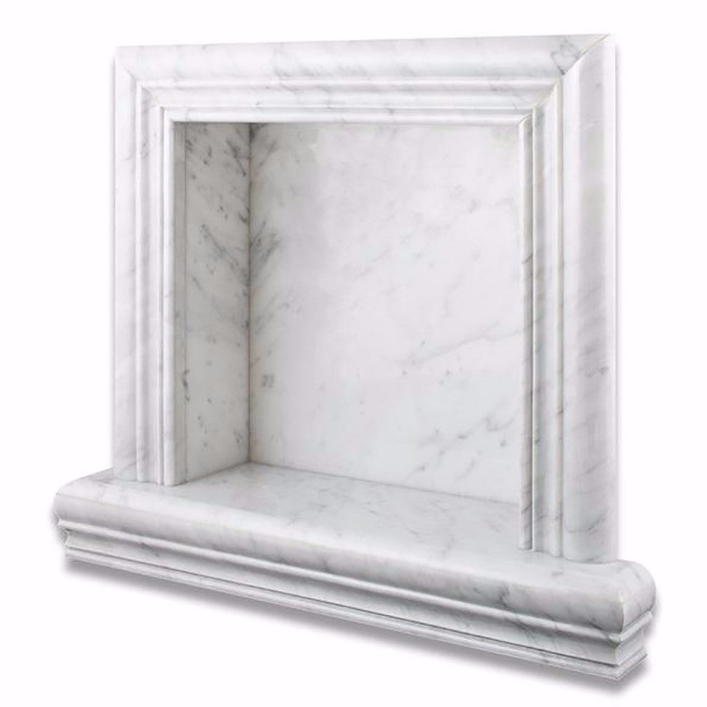 Bianco Carrara Marble Shower Niche Polished - Small