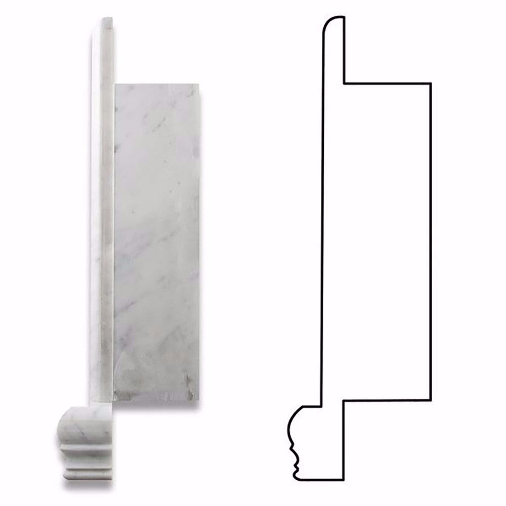 Bianco Carrara Marble Shower Niche Polished - Small