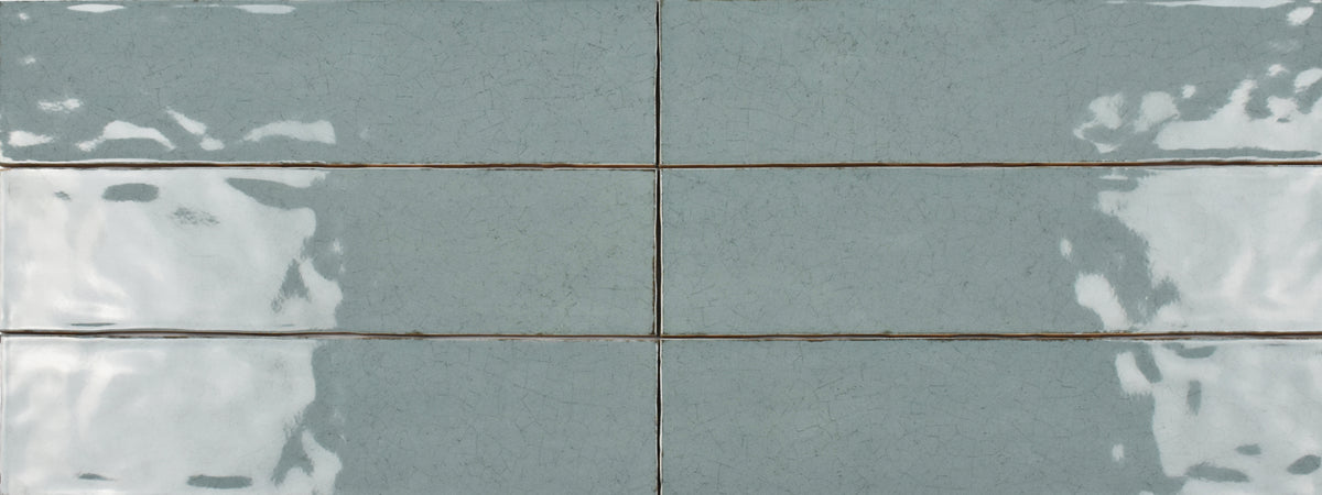 Maiolica Aqua Crackled Ceramic Wall Tile