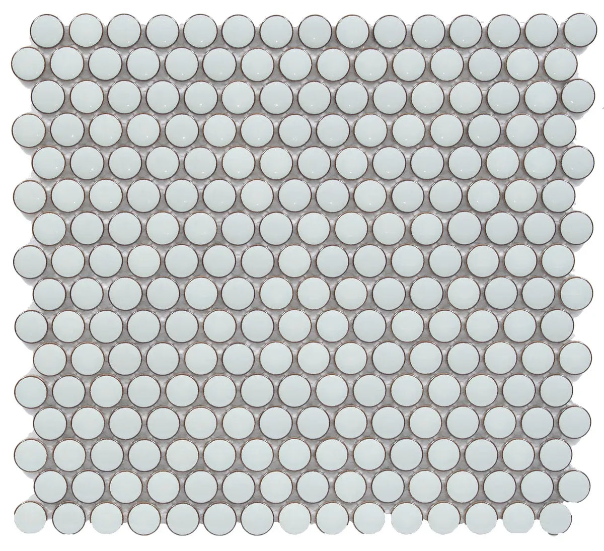 CC Mosaics Plus Mint Green Penny Round Porcelain Mosaic Tile