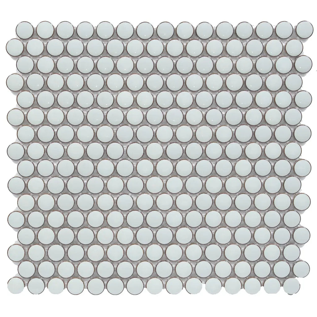 CC Mosaics Plus Mint Green Penny Round Porcelain Mosaic Tile