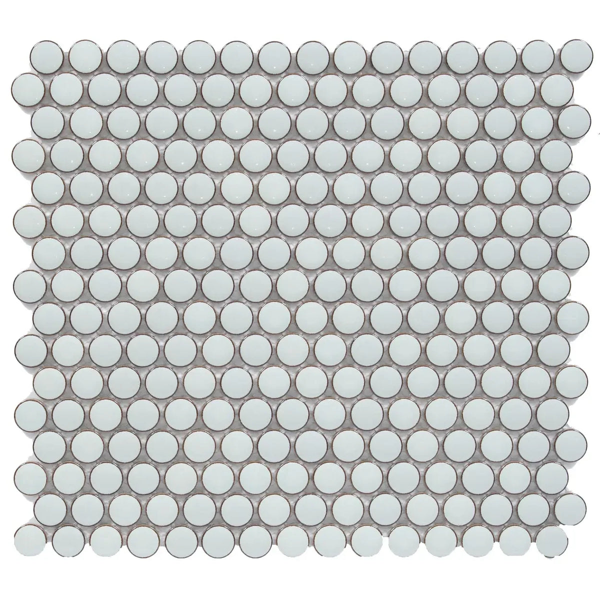 CC Mosaics Plus Mint Green Penny Round Porcelain Mosaic Tile
