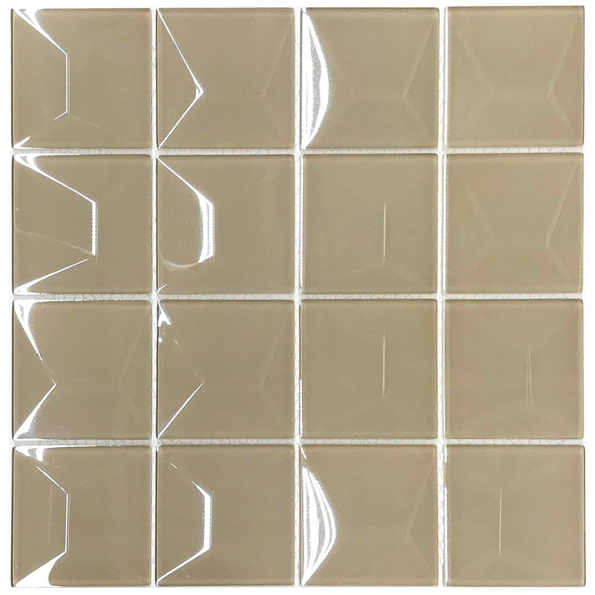 Dimension Champagne Glass Mosaic Tile