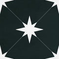 Starburst Ponent Black Porcelain Tile