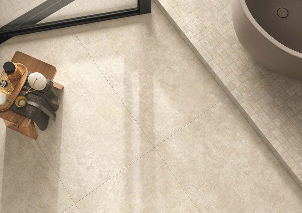 Passage Ice Porcelain Tile – room scene