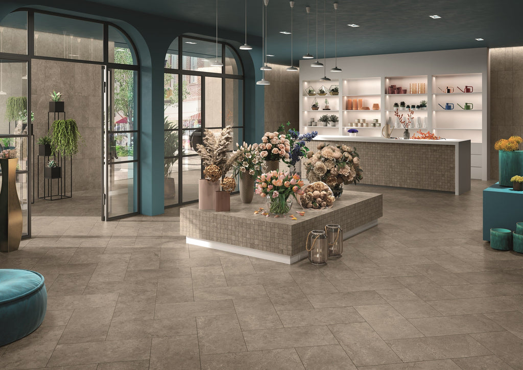 Passage Rock Porcelain Tile – room scene