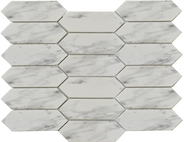 Rockart Statuary Picket Marble Mosaic Tile