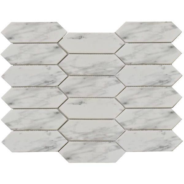 Rockart Statuary Picket Marble Mosaic Tile