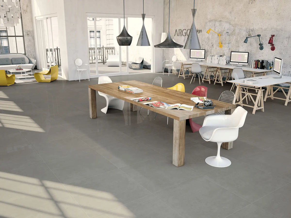 Downtown Blanco Porcelain Tile – room scene